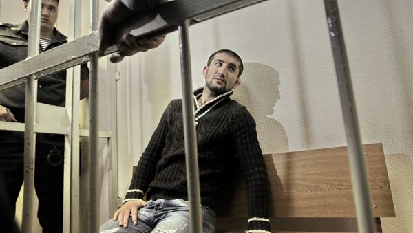 Спортсмен Расул Мирзаев в суде Спортсмен Расул Мирзаев в суде