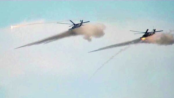 Захвативших село бандитов разгромили штурмовики Су-25 и вертолеты Ми-24 Захвативших село бандитов разгромили штурмовики Су-25 и вертолеты Ми-24