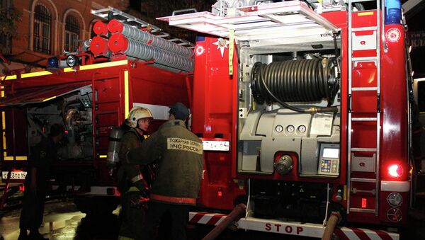 Пожар в здании саратовского ТЮЗа Пожар в здании саратовского ТЮЗа