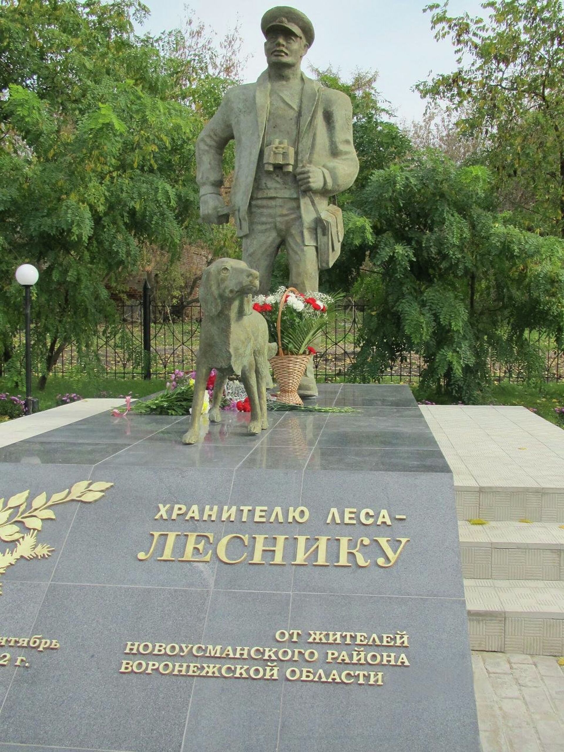 Памятник леснику в Воронеже - РИА Новости, 1920, 15.09.2021