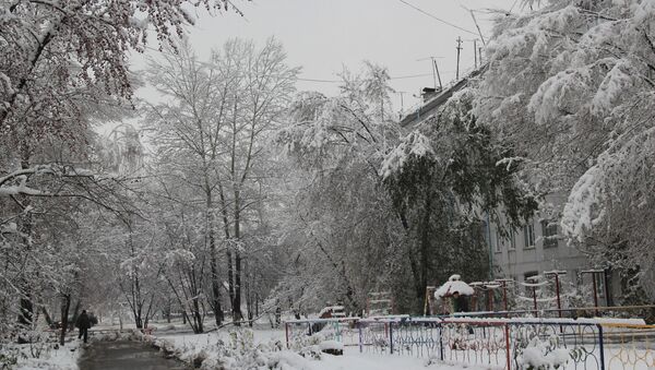 Снег в Горно-Алтайске Снег в Горно-Алтайске