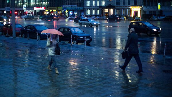 Ледяной дождь в центре Москвы Ледяной дождь в центре Москвы