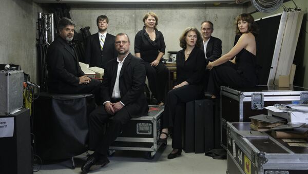 Участники немецкого ансамбля Neue Vocalsolisten Stuttgart Участники немецкого ансамбля Neue Vocalsolisten Stuttgart
