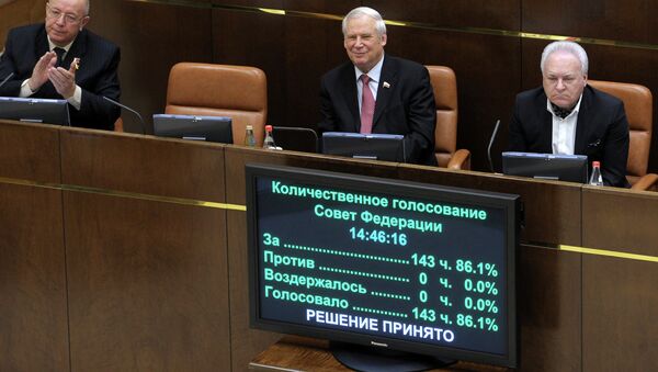 Заседание Совета Федерации РФ Заседание Совета Федерации РФ
