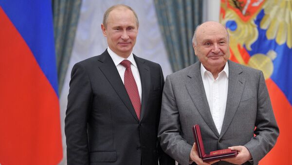 Владимир Путин и Михаил Жванецкий Владимир Путин и Михаил Жванецкий