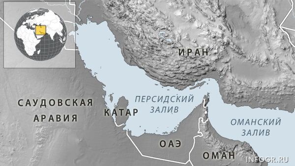 Карта Персидского залива Карта Персидского залива