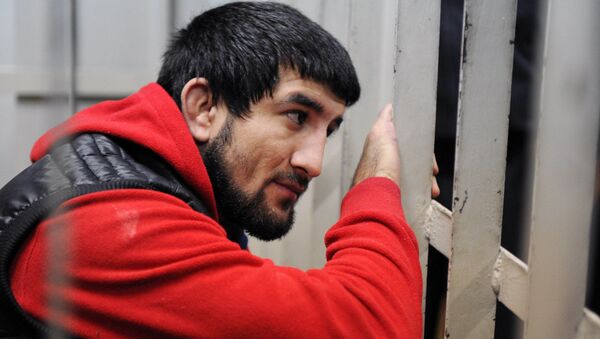 Спортсмен Расул Мирзаев в зале суда. Архивное фото Спортсмен Расул Мирзаев в зале суда. Архивное фото
