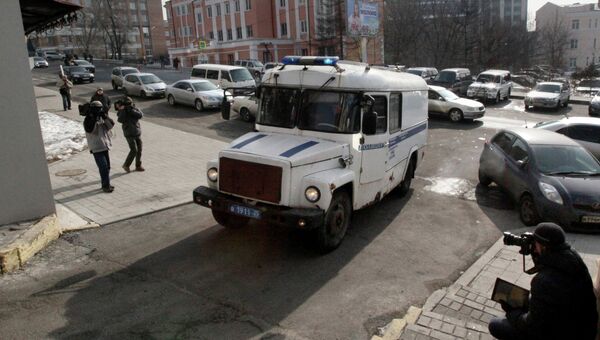 Заседание суда по делу приморских партизан Заседание суда по делу приморских партизан
