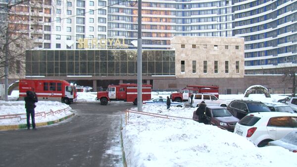 Пожар на юго-западе в Москве Пожар на юго-западе в Москве