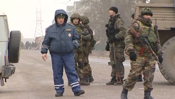 Взрыв на посту ДПС в дагестанском городе Хасавюрте Взрыв на посту ДПС в дагестанском городе Хасавюрте