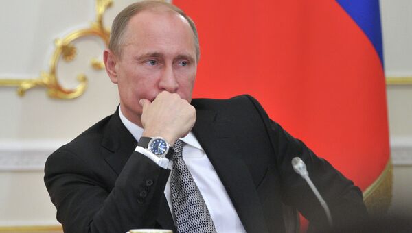 В.Путин на заседании по нацпроектам в демографической политике В.Путин на заседании по нацпроектам в демографической политике