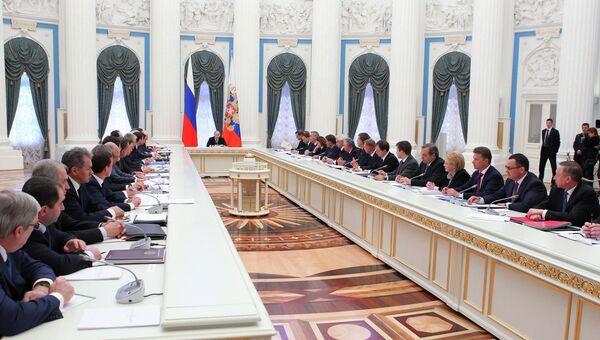 Совещание в Кремле о ходе выполнения указов президента РФ Совещание в Кремле о ходе выполнения указов президента РФ