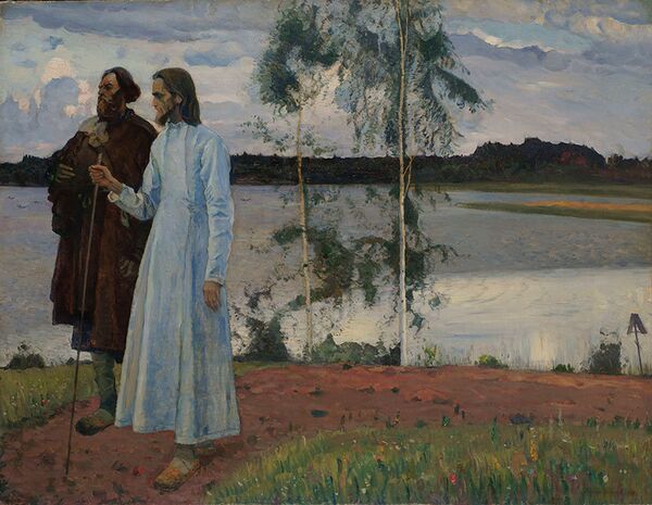 Михаил Нестеров. Странники. За Волгой Михаил Нестеров. Странники. За Волгой
