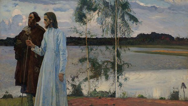 Михаил Нестеров. «Странники. За Волгой» Михаил Нестеров. «Странники. За Волгой»