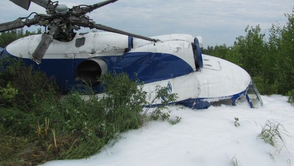 Авария вертолета МИ-8 в Томской области Авария вертолета МИ-8 в Томской области