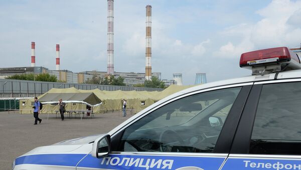 Автомобиль сотрудников правоохранительных органов. Архивное фото Автомобиль сотрудников правоохранительных органов. Архивное фото