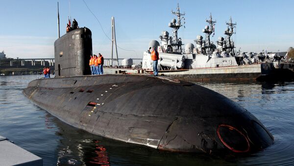 Дизельная подводная лодка Краснокаменск. Архивное фото Дизельная подводная лодка Краснокаменск. Архивное фото