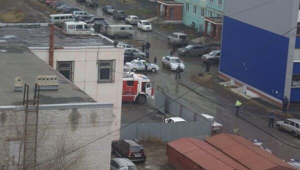 На месте взрыва гранаты в Кургане На месте взрыва гранаты в Кургане