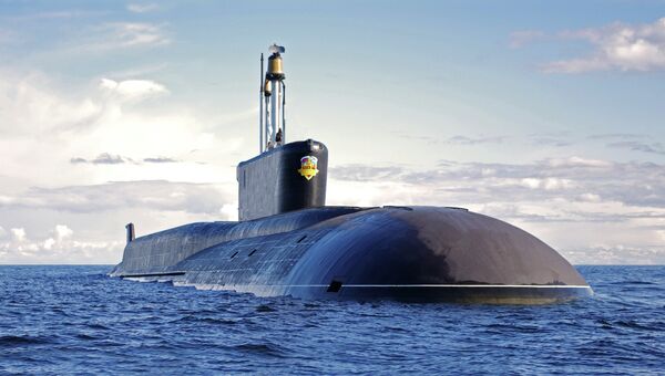 Стратегическая атомная подводная лодка (проект 955 Борей) Александр Невский. Архивное фото Стратегическая атомная подводная лодка (проект 955 Борей) Александр Невский. Архивное фото
