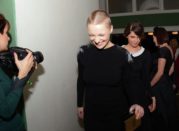 Актриса Екатерина Вилкова перед церемонией вручения премии Женщина года GLAMOUR 2013 Актриса Екатерина Вилкова перед церемонией вручения премии Женщина года GLAMOUR 2013