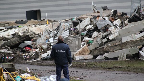 На месте обрушения ТЦ Maxima в Риге. Архивное фото. На месте обрушения ТЦ Maxima в Риге. Архивное фото.