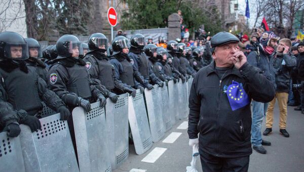 Акции сторонников евроинтеграции Украины в Киеве. Архивное фото Акции сторонников евроинтеграции Украины в Киеве. Архивное фото