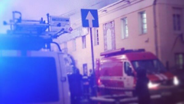 Пожар в Театре русской драмы в центре Москвы. Архивное фото Пожар в Театре русской драмы в центре Москвы. Архивное фото