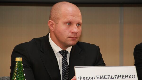 Многократный чемпион мира по боям без правил Федор Емельяненко. Архивное фото Многократный чемпион мира по боям без правил Федор Емельяненко. Архивное фото