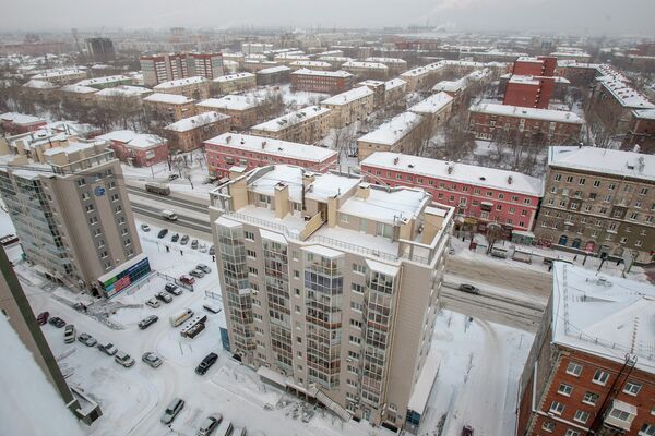 Ленинский район Новосибирска зимой Ленинский район Новосибирска зимой