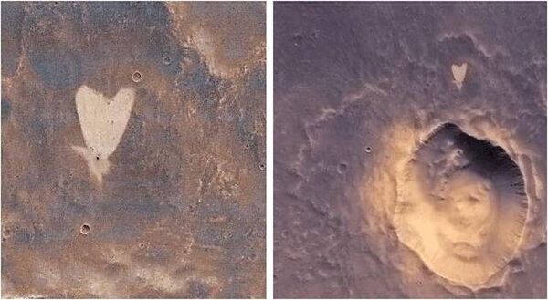Сердце, обнаруженное на поверхности Марса Сердце, обнаруженное на поверхности Марса