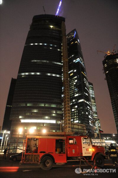 Пожар в комплексе Москва-Сити Пожар в комплексе Москва-Сити