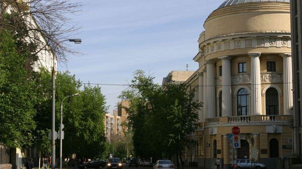 Улица в районе Хамовники Улица в районе Хамовники