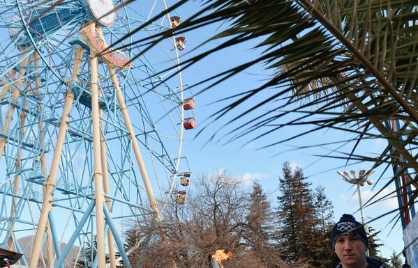 Эстафета Олимпийского огня. Сочи. День 1 Эстафета Олимпийского огня. Сочи. День 1