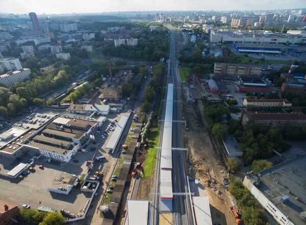 Московское центральное кольцо с высоты птичьего полета Московское центральное кольцо с высоты птичьего полета