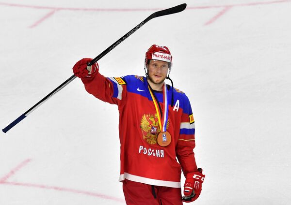 Форвард сборной России Сергей Андронов Форвард сборной России Сергей Андронов