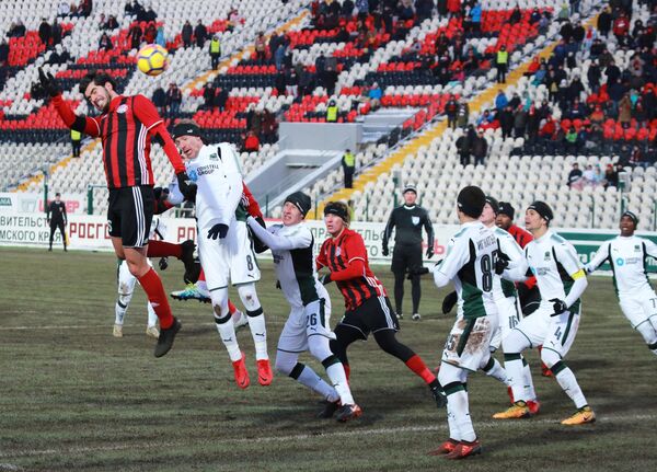 Игровой момент матча 20-го тура РФПЛ Амкар - Краснодар Игровой момент матча 20-го тура РФПЛ Амкар - Краснодар