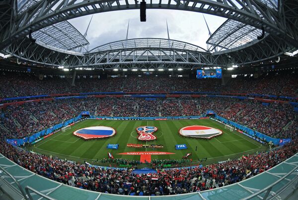 Игроки сборной России и игроки сборной Египта Игроки сборной России и игроки сборной Египта