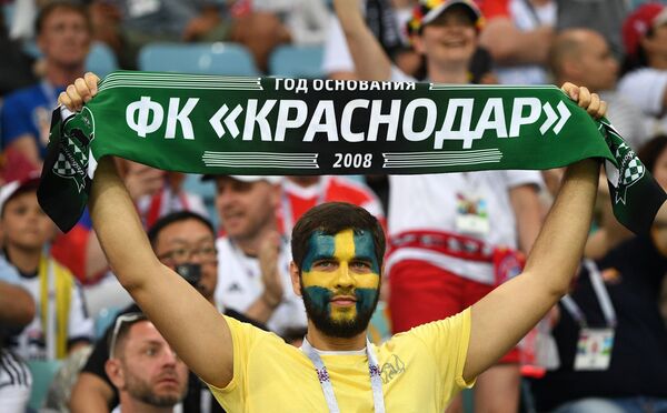 Болельщик сборной Швеции Болельщик сборной Швеции