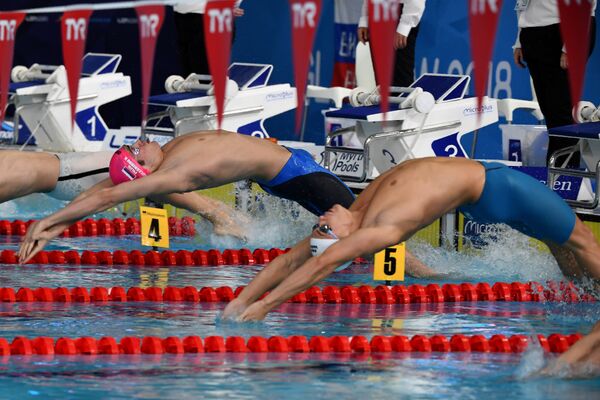 Мужская эстафета 4 по 100 метров вольным стилем на чемпионате Европы в Глазго Мужская эстафета 4 по 100 метров вольным стилем на чемпионате Европы в Глазго