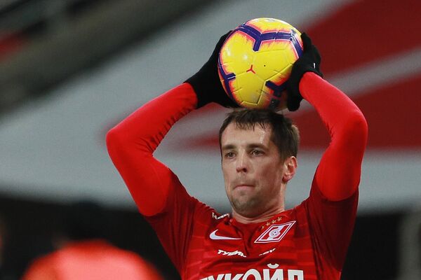 Защитник Спартака Дмитрий Комбаров Защитник Спартака Дмитрий Комбаров