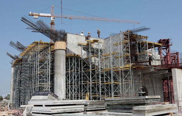 Строительство нового футбольного стадиона Зенит на Крестовском острове в Санкт-Петербурге Строительство нового футбольного стадиона Зенит на Крестовском острове в Санкт-Петербурге