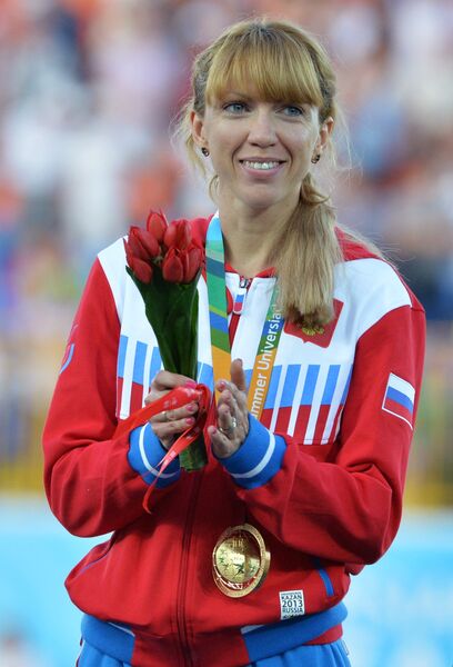 Екатерина Шармина (Россия), завоевавшая золотую медаль в забеге на 1500 м Екатерина Шармина (Россия), завоевавшая золотую медаль в забеге на 1500 м