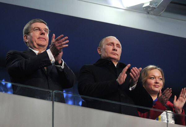 В.Путин на церемонии открытия ХХII зимних Олимпийских игр в Сочи В.Путин на церемонии открытия ХХII зимних Олимпийских игр в Сочи