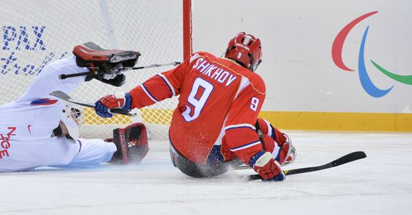 Игровой момент матча Россия - Норвегия Игровой момент матча Россия - Норвегия