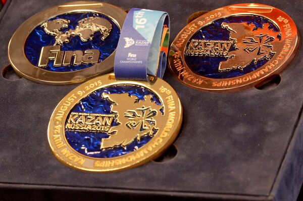 Медали 16-го чемпионата мира FINA по водным видам спорта 2015 года в Казани Медали 16-го чемпионата мира FINA по водным видам спорта 2015 года в Казани