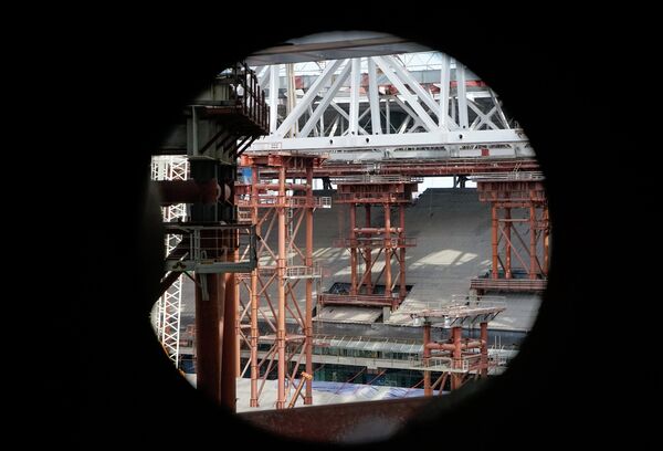 Строительство стадиона Зенит-Арена на Крестовском острове Строительство стадиона Зенит-Арена на Крестовском острове