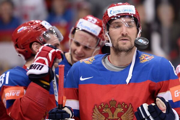 Форвард сборной России Александр Овечкин Форвард сборной России Александр Овечкин