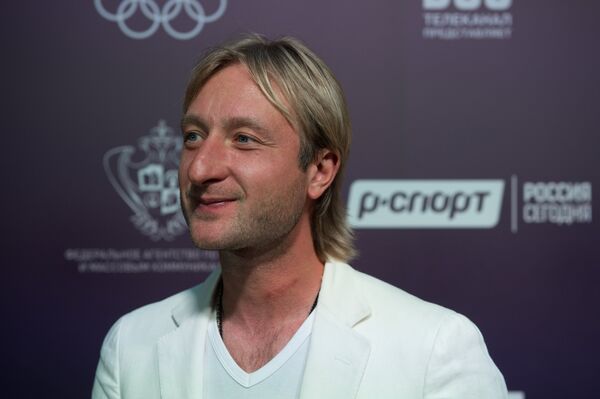 Российский фигурист Евгений Плющенко Российский фигурист Евгений Плющенко